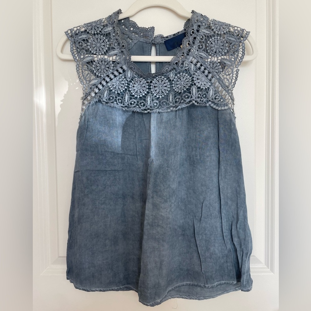 Lace, flowy top